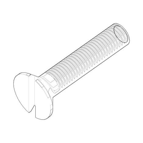 DO Befestigung Senkschraube mit Schlitz ERSATZTEILE 093030159 M4 x 20 mm Chrom
