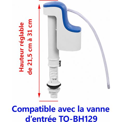 Robinet flotteur d'alimentation WC, adapté à TO-BH129 - robinet d'arrivée d'eau, plastique, 1 × 1 × 1 cm, 500 g – Livraison gratuite