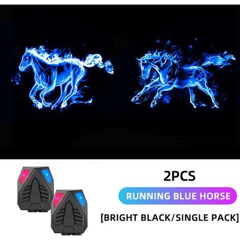 (2 pièces A07) Projecteur laser 3D dynamique pour portières de voiture, éclairage d'accueil lumineux, projection de nombreux motifs, ombres fantômes, feux stroboscopiques anti-collision, éclairage pou (1/4)