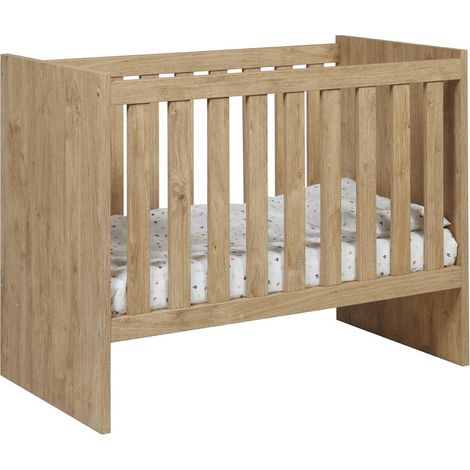 Cuna resistente 60x120 convertible en cama infantil 90x200 en color roble dorado, colección TIMMY.