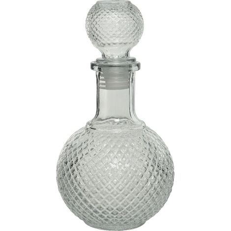 Kaemingk Glasflasche rund Ø 10,5 x 20,5 cm Glasflasche