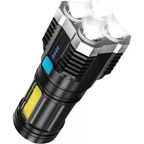 LED-Taschenlampe für den Außenbereich, robustes Gehäuse, ultrahell und langlebig, 800 mAh Kapazität, ideal zum Wandern (1 Stück) (1/5)