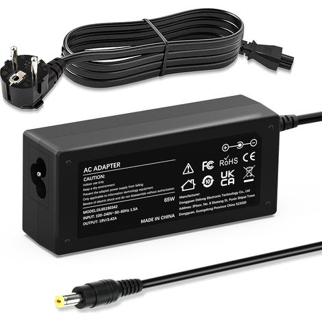Chargeur Ordinateur 65W 19V 3,42A pour Acer Alimentation 5,5 x 1,7 mm (1/5)