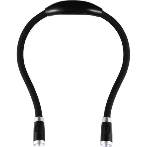 Wiederaufladbares Leselicht, freihändiges Nachtlicht für den Hals mit 3 einstellbaren Helligkeitsstufen (USB-Kabel im Lieferumfang enthalten) [Energieklasse A+++] (1/5)