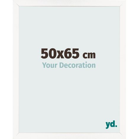 yd. - Cadre photo 50x65 - Blanc Brillant - MDF - Bologna