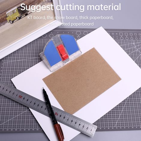 KW-triO Coupe-papier de bureau Support de surface inclinée à 45° ou un verrou de sécurité plat à 90° Conception pour cartes photos artisanales Scrapbooking Fournitures de bureau pour la maison (1/5)