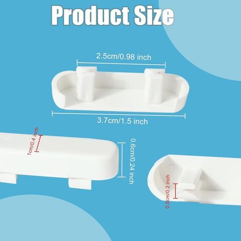 Lot de 40 caches-drains 40mm – Plastique résistant pour fenêtres UPVC – Installation sans outil – Prévention obstructions
