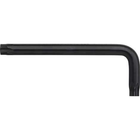 Wiha Stiftschlüssel TORX® Tamper Resistant (mit Bohrung) kurz, schwarzoxidiert T27H (24119)