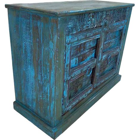 Aparador de madera artesanal 117x50x89h cm (1/5)