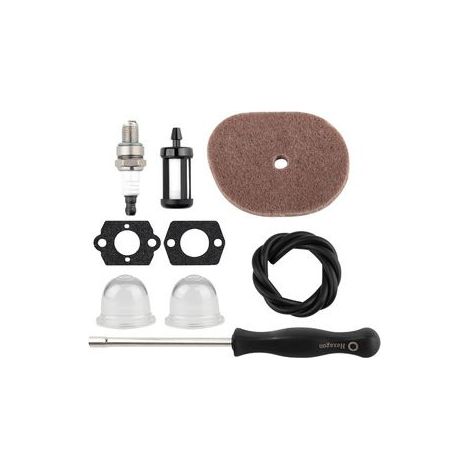 Lot de 2 Kit révision air et carburant Stihl FS56RC – Filtre à air + durites, compatible FS7OR KM56, entretien débroussailleuse (1/5)