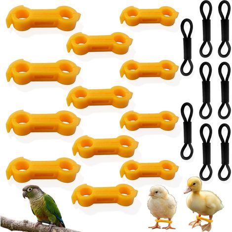 20 Stecche correttive per zampe di pollo – Fasce regolabili per zampe di pollo, supporto per zampe zoppe o divaricate, ideali per pulcini, quaglie e anatre (1/5)