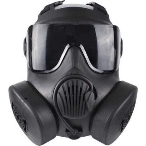 ALLIANDISMasque à gaz double cartouche M50 - Qualité militaire - Protection contre la COVID-19 - Multifonctionnel et durable - Unisexe - Convient aux activités de plein air