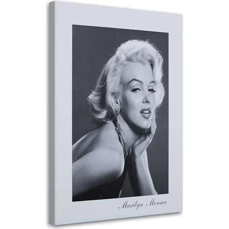 Tableau sur toile Marilyn Monroe Noir et blanc 40x60 (1/5)