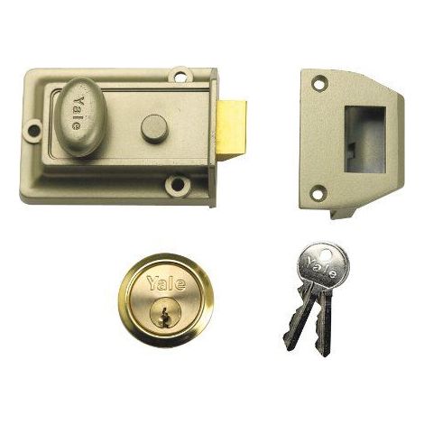 Yale Locks P77 Verrou de surete traditionnel Visi/backset Chrome 60 mm (Import Grande Bretagne)