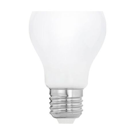 Dimmbare LED-Ampulle E27, lámpara de vidrio opaco similar al vidrio esmerilado, 4 Watt, 806 Lumen, blanco cálido, 2700 Kelvin, A60, Ø 6 cm (1/4)