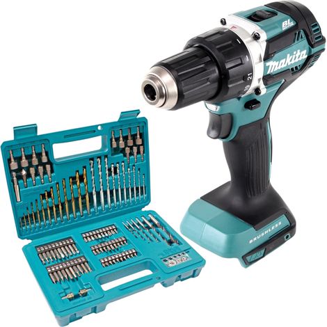 Trapano avvitatore a batteria Makita DDF 484 Z 18 V 54 Nm brushless + set di punte da 102 pezzi - senza batteria, senza caricabatterie (1/4)