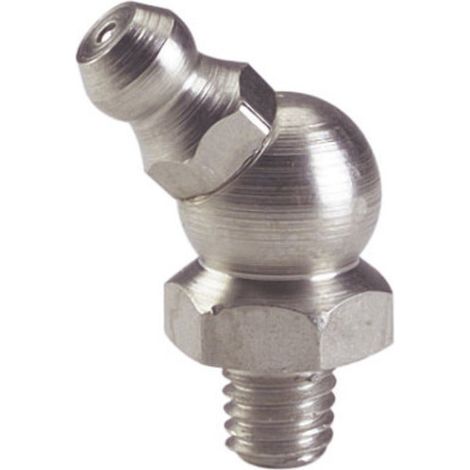 Graisseur hydraulique 8x100 à bec coudé 45° - Algi