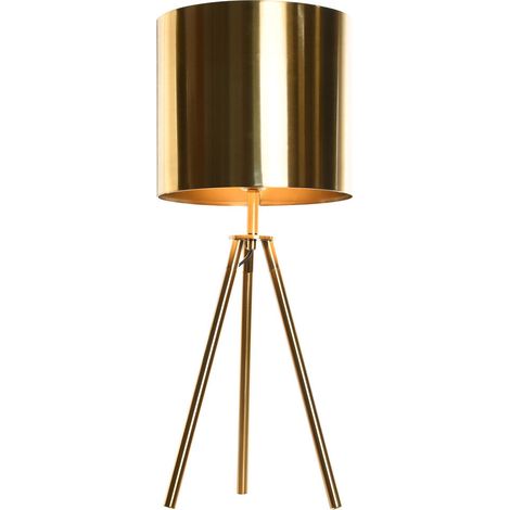 Lampara Sobremesa Metal 25X25X60 Dorado LA206039 (1/5)