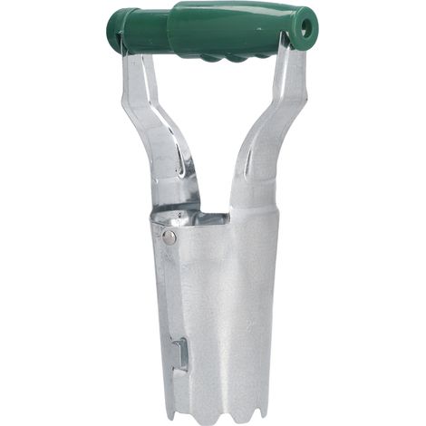 Plantoir à bulbes manuel transplantoir renforcé fer ABS vert argent profondeur 2,5-10 cm marque repère sans pliage 1 pièce (1/5)