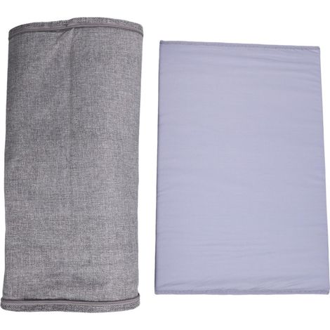 Faltbare Aufbewahrungsbox aus wasserdichter Baumwolle und Leinen für Kleidung, Socken und Schuhe, grau, kleine Größe (29,9 x 15 x 6,7 Zoll)