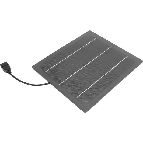 Mini Panneau Photovoltaïque 7W 5V Chargeur Solaire Rendement Élevé Monocristallin pour Extérieur Ventilateur Batterie Externe Smartphone (1/5)