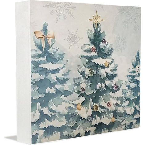 Cadeaux photo, cadeaux pour collègues ou proches - Plaque en bois carrée rustique pour bureau, décoration intérieure (1/5)