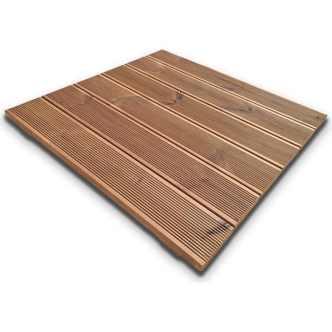 Pedana antiscivolo per doccia 70x70 cm in legno Thermo-Wood (1/3)