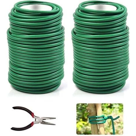 PA Fil De Jardin Vert Souple 3 5mm X 20m 2 Rouleaux Pour Attache Tomates Et Plantes Grimpantes (1/4)