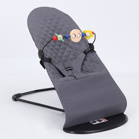 Chaise à bascule pliable pour bébé 0–12 mois – Réglage hauteur 3 positions, transat avec jouets intégrés (1/5)
