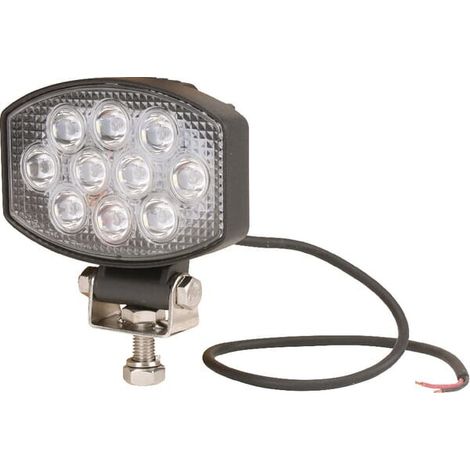 Luz de trabajo LED'15 W 1900 lm oval'10-30 V 120 x 38 x 80 mm proyector 10 LED'UNIVERSAL 15W LA10020