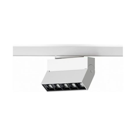 Faretto su binario bianco LED 4000K orientabile Focus Nowodvorski