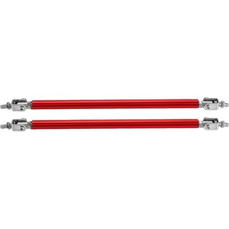 Barre de renfort avant pour voiture – Lot de 2 pièces, 20 cm, en acier rouge, montage facile (1/5)