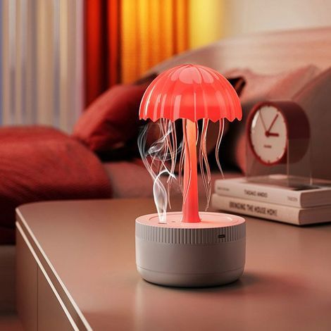 Humidificateur méduse – Diffuseur huiles essentielles et veilleuse – 400 ml – Chambre bébé ou bureau (1/5)