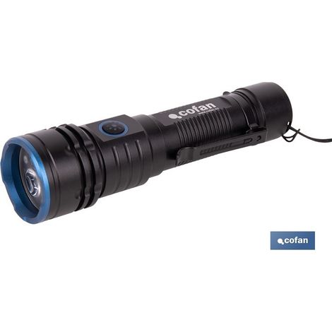 Linterna LED de alta potencia 2000 LM con 5 funciones Ø40 x 148 mm