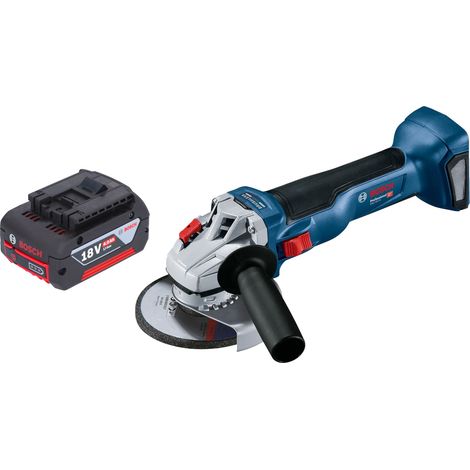 Bosch GWS 18V-10 Smerigliatrice angolare professionale a batteria 18 V 125 mm brushless + 1x batteria ricaricabile 4,0 Ah - senza caricabatterie