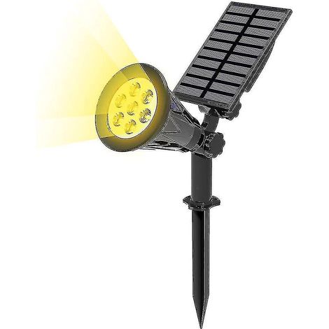 LED-Solarstrahler. Ultrahelle Solarstrahler für die Gartenbeleuchtung. Warmweißes Licht.