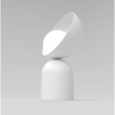 Lampada da tavolo Boto in acciaio bianco opaco (1/5)