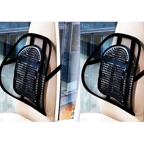 TRADE SHOP - 2 Supporti Lombare Auto Schiena Cuscino Relax Per Schiena Per Postura Corretta -