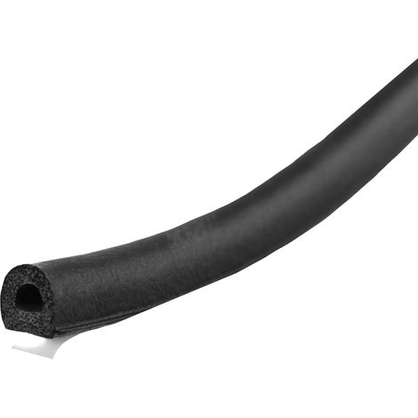 6 m, 10 mm de large x 8 mm de haut, joint d'étanchéité autocollant creux semi-circulaire de type D pour portes en bois (1/3)
