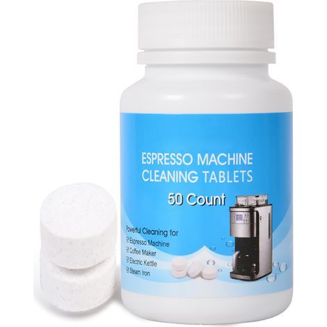 Comprimés de nettoyage pour machines à café automatiques - Kit de détartrage pour cafetière avec broyeur, 12 pastilles (1/5)