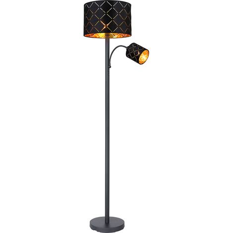 Globo - lámpara de pie - Sunna - negro - metal - Ø 35cm - E27 -