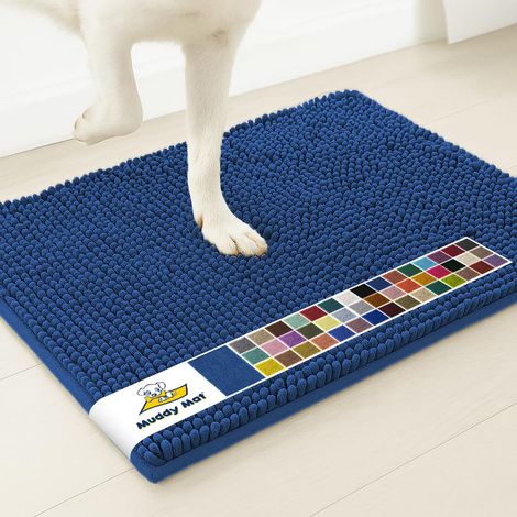 Paillasson en microfibre très absorbant pour chien et animal domestique, antidérapant, épais, lavable, tapis de bain en chenille douce pour cuisine, salle de bain, chambre (1/5)
