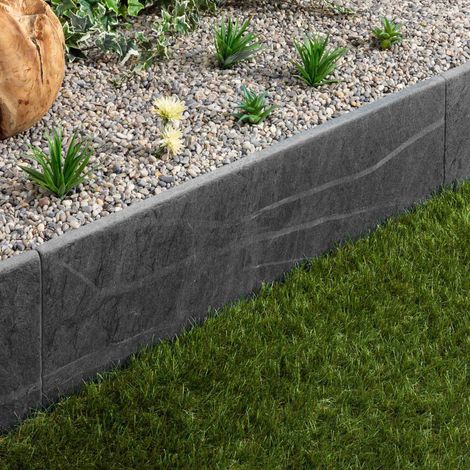 Bordure de jardin Ardoise Noire Vieillie 100x30x3 cm (à l'unité) - RO'MA NATURE (1/3)