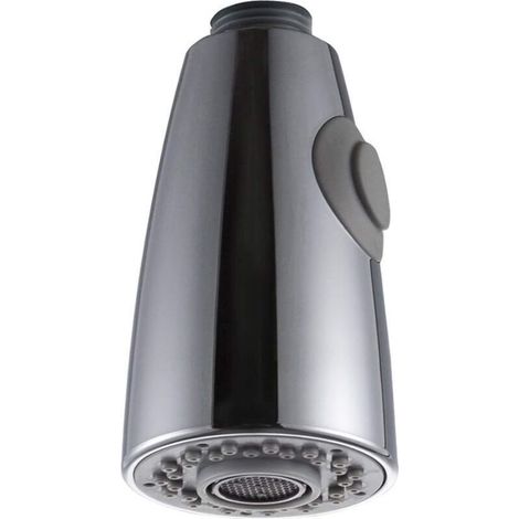 Ausziehbarer Küchenarmatur-Brausekopf, 2 Düsen, Ersatz-Armaturkopf, Duschkopf für Küchenmischbatterie, Chrom, G1/2" (1/4)