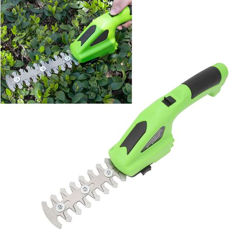 Tondeuse à gazon et taille-haies sans fil 2 en 1 HILDA avec batterie lithium-ion rechargeable 7,2 V 2,0 Ah et câble USB (1/5)