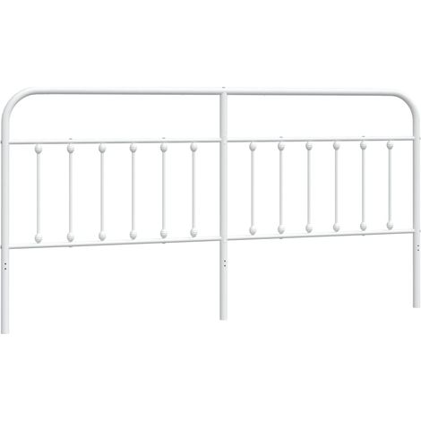 Maison Exclusive - Testiera di Ricambio in Metallo Bianco 200 cm