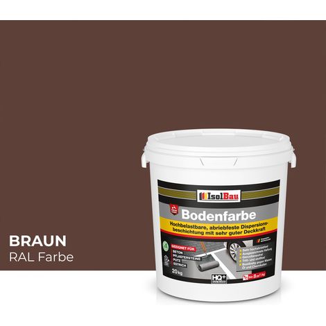 Pintura vial IsolBau para hormigón, color marrón, 20 kg (1/5)