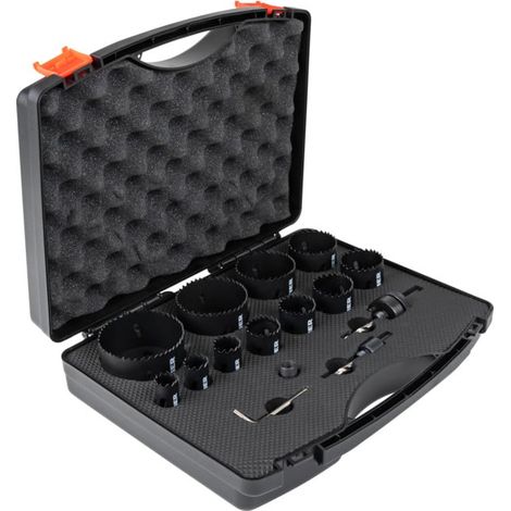 Jeu de scies cloches STIER HSS-Co8 bimétal, 17 pièces (20, 22, 25, 32, 35, 40, 44, 51, 60, 68, 76 mm) (1/5)