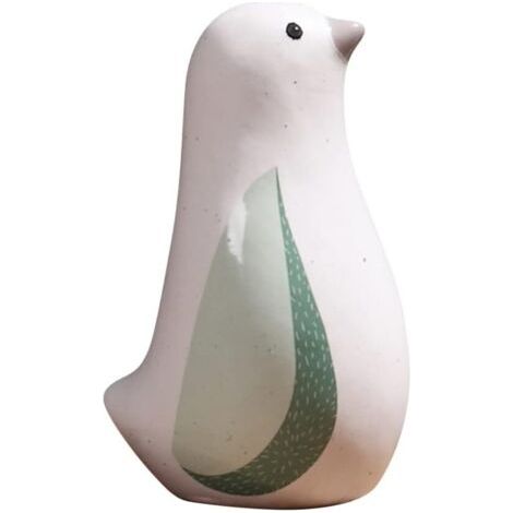 Oiseau Ornement Céramique Oiseau Statue Oiseau Figurine Bureau Oiseau Artisanat Orner,7X13CM (1/5)