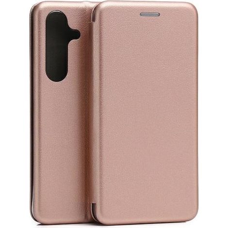 Funda tipo libro Beline para Samsung Galaxy S24, color oro rosa.